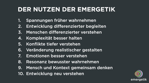 10 Aspekte des emergetischen Ansatzes